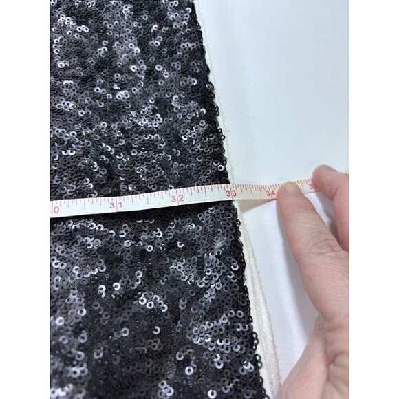 Bailey 44 Do The Hustle Dress White Black Small Stripe Sequins Sleeveless Sheath - Picture 9 of 13